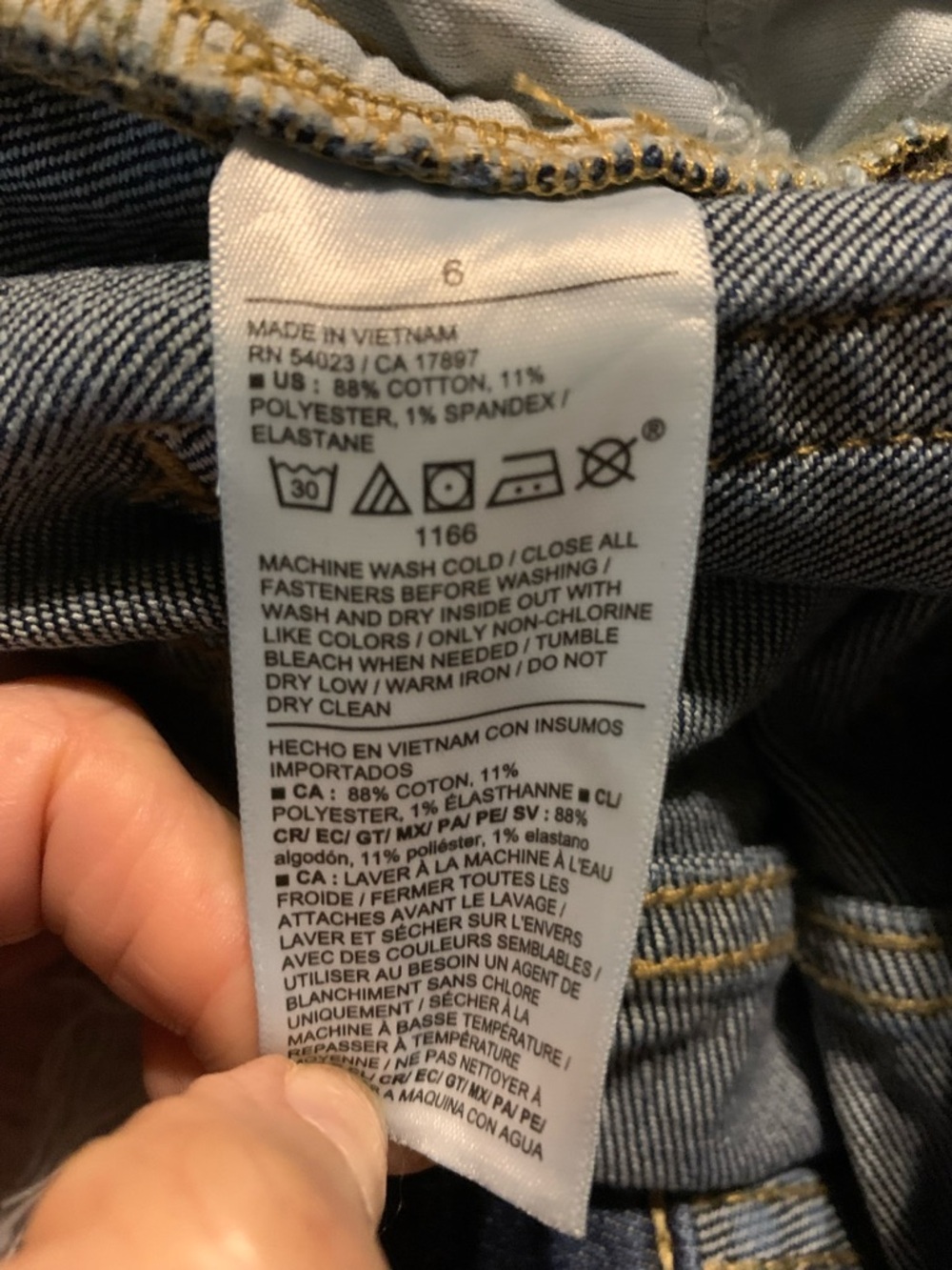 Old Navy,  High Rise Straight-Leg OG Jeans Women's 6 $10 - Picture 5 of 5